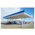 Outdoor waterproof customized design steel structure gas station canopy